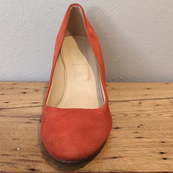 J. Crew Made in Italy Martina Red Suede Wedges Women's Size 9 - Picture 10 of 15